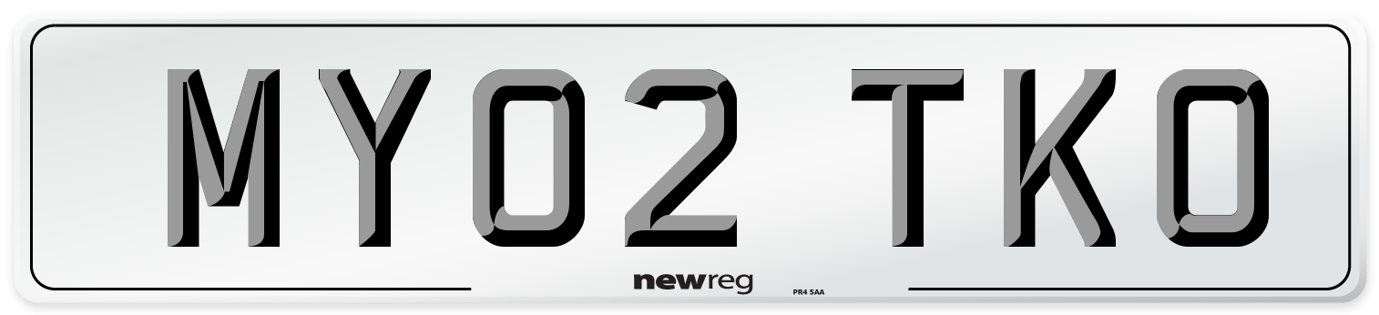 MY02 TKO Number Plate from New Reg